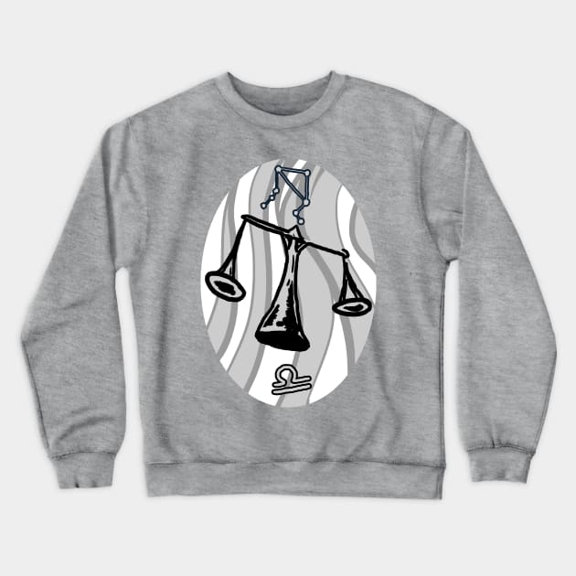 Libra Zodiak Crewneck Sweatshirt by Marthin